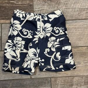 Old Navy Navy and White Swim Trunks​